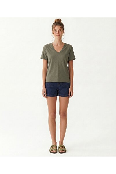 Yargıcı Regular V Yaka Kısa Kol T-shirt