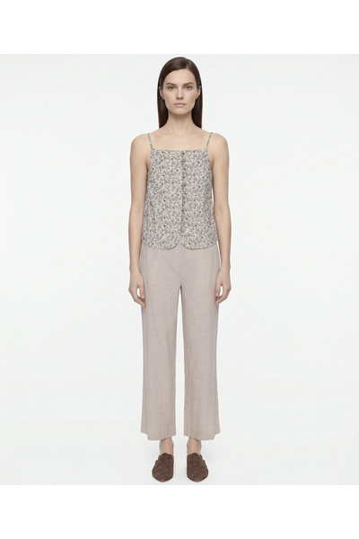 Yargıcı Regular Kare Yaka Askılı Bluz