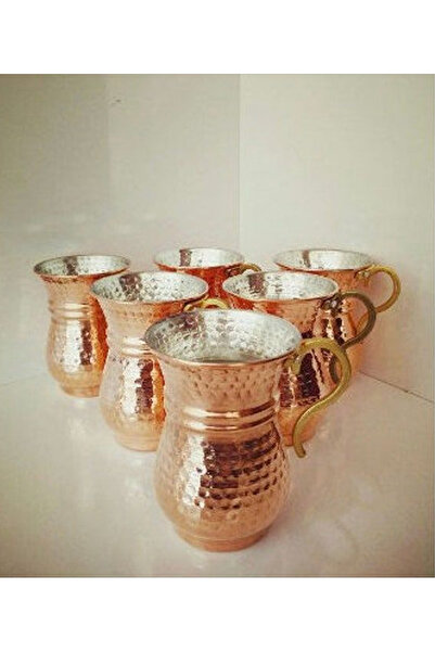 Generic أكواب عيران نحاسية مصنوعة يدوياً بمقبض - تصميم تقليدي أصيل، صنع في تر...