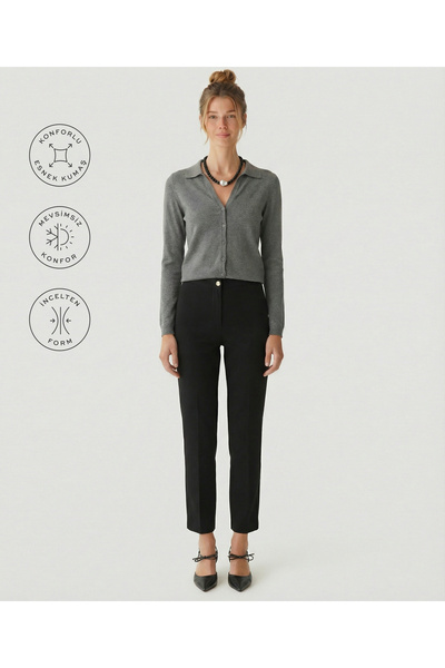 Yargıcı Straight High Waist Pants