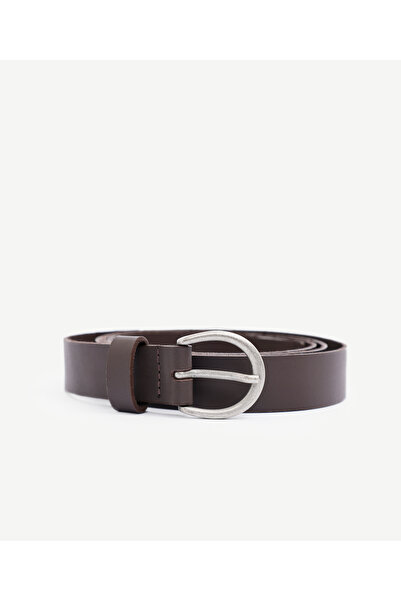 Yargıcı Leather Belt with Ethnic Accessory Detail