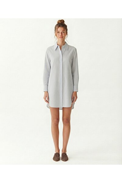 Yargıcı Wide Shirt Collar Long Sleeve Shirt