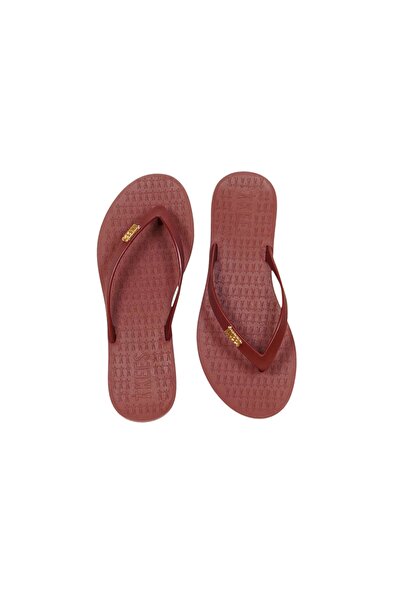 Tkees Γυναικείες παντόφλες παραλίας σε μπορντό χρώμα