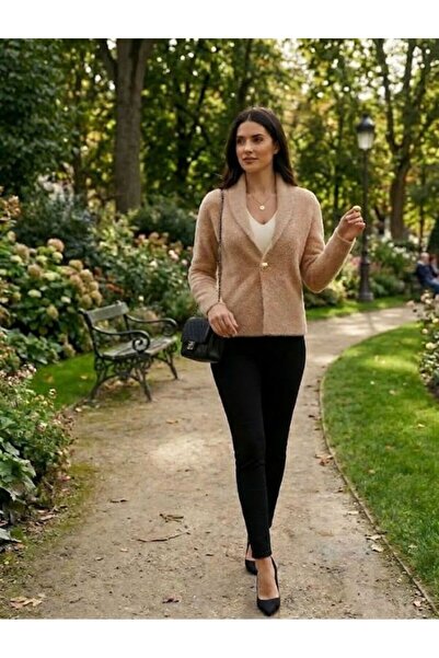 URUMDAY Women's Single Button Knitwear Cardigan