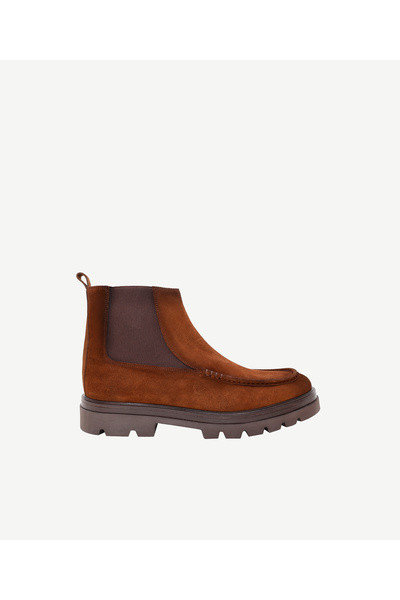 Yargıcı Retro Görünümlü Lastikli Deri Bot