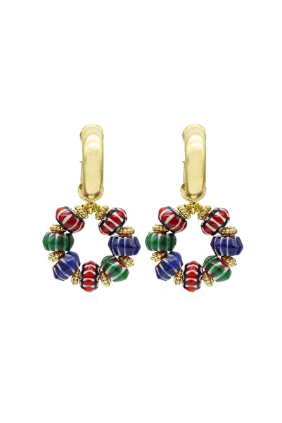 Bayemeyc Cuba Doğal Taşlı Halka Küpe