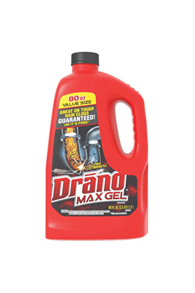 Drano مزيل انسداد البالوعات ماكس جل قطعة واحدة، سعة 1 جالون