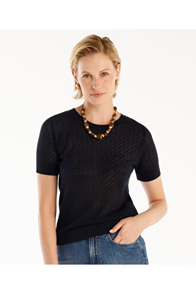 Yargıcı طاقم الرقبة قصيرة الأكمام تريكو