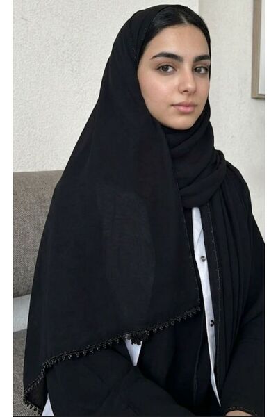 Veil Designer طرحة تركي بشغل اويه مع كوروشيه بقماش ياباني علي الطرفين المقاس ...