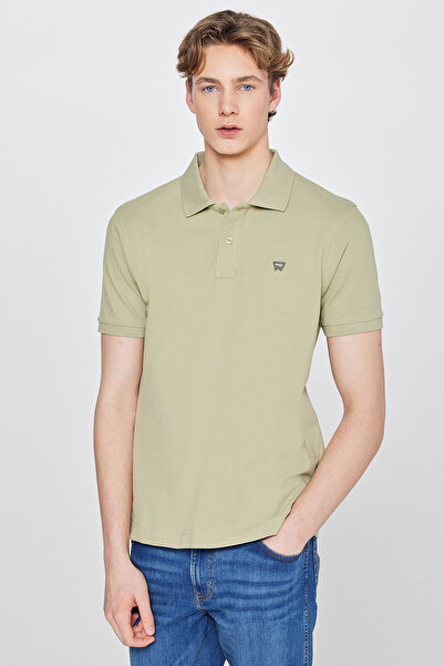 WRANGLER Regular Fit Normal Kesim Polo Yaka %100 Pamuk Ada Çayı Tişört