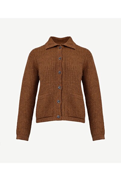 Yargıcı Ceket Yakalı Triko Hırka