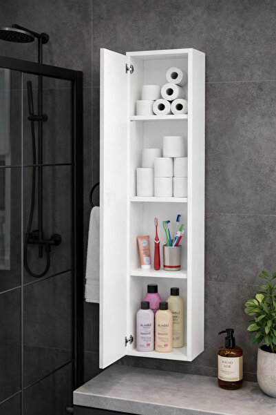 yamandekorasyon jaipur dar uzun çok amaçlı dolap & dar banyo dolabı