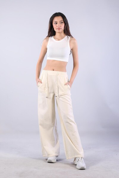 Mckanzie 5219 (6230) Παντελόνι με κορδόνι στη μέση και φαρδιά μπατζάκια