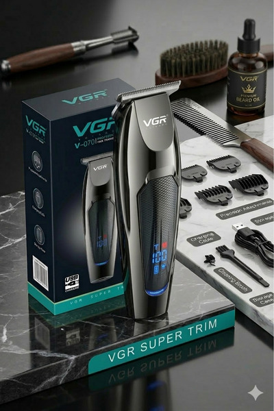 VGR V-070 Professional Hair Trimmer, for Men (Black)