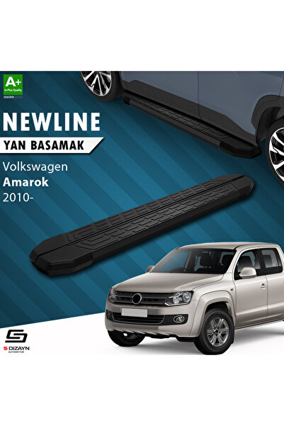 S Dizayn VW Amarok NewLine Siyah Yan Basamak 203 Cm 2010-2023 A+ Kalite VW-AM...