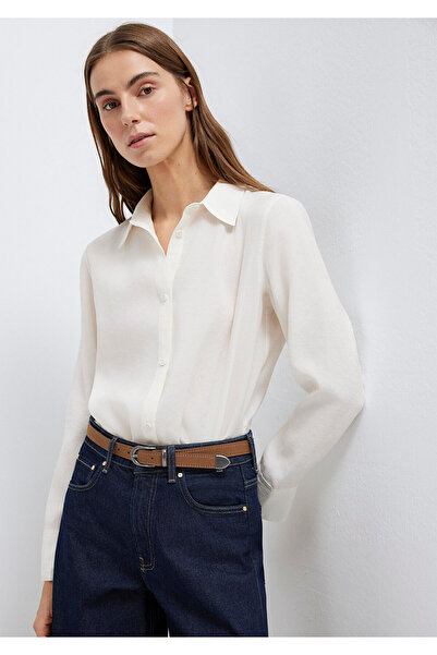 Mavi Ecru (TENCEL) ™ ) Liyosel-Mischgewebe-Hemd, reguläre Passform / normaler...