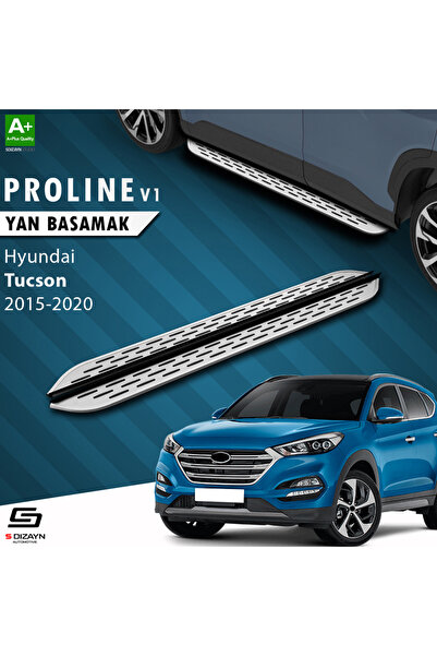 S Dizayn Hyundai Tucson 3 OEM Still Pro V1 Aluminyum Yan Basamak 173 Cm 2015-...