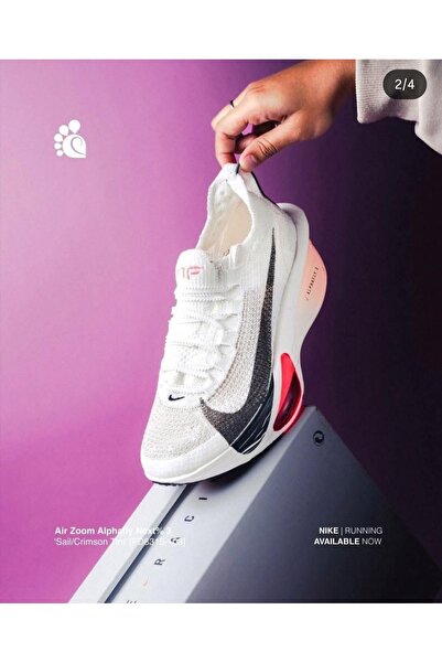 Nike W Air Zoom Alphafly Next% 3 Kadın Beyaz Koşu Ayakkabısı