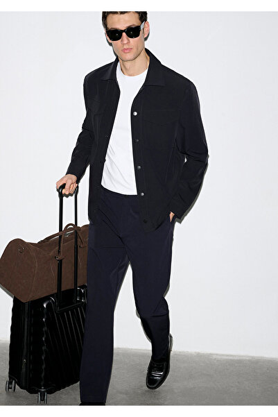 Mavi Flexible Navy Blue Travel Pants 0010607-70497