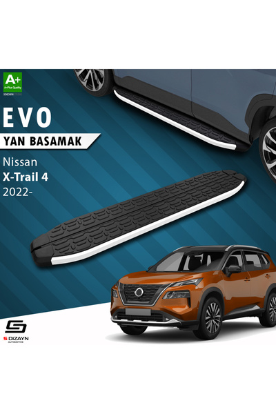 S Dizayn Nissan X-Trail T33 Evo Aluminyum Yan Basamak 183 Cm 2022 Üzeri A+ Ka...