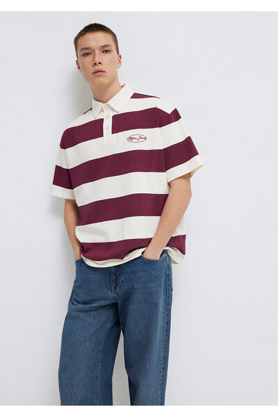 Mavi Jeans Çizgili Polo Tişört Boxy Fit 0613174-70670