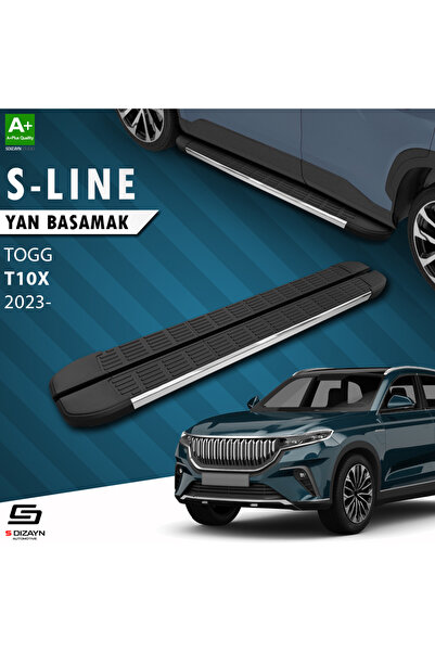 S Dizayn TOGG T10X S-Line Krom Yan Basamak 203 Cm 2023 Üzeri A+ Kalite TG-TG1...