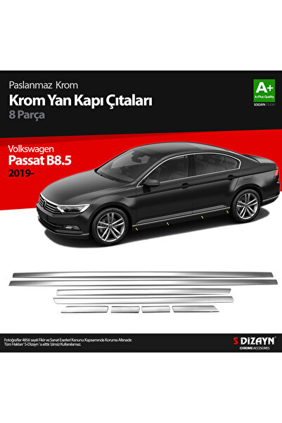 S Dizayn S-Dizayn VW Passat B8.5 Krom Yan Kapı Çıtası 8 Parça 2019-2023 7619140