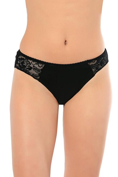 LÜXDRM Lüx Drm 3120 Premium Kadın Bambu Dantelli Bikini Külot 1 Adet
