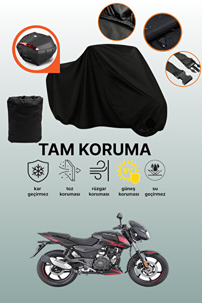 dokaca Bajaj Pulsar 180 Compatible Motorcycle Tarpaulin Compatible with Black...