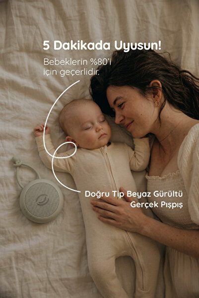 BUDİZZZ Beyaz Gürültü Cihazı | Pışpışlı Ninnili | Radyasyon İçermeyen Bebek U...