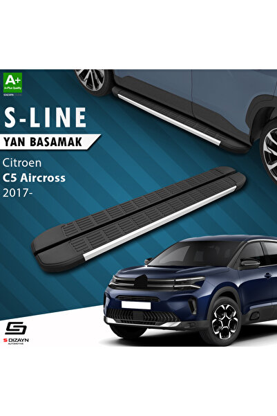 S Dizayn Citroen C5 Aircross S-Line Aluminyum Yan Basamak 193 Cm 2017-2024 A+...