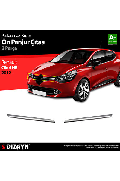 S Dizayn S-Dizayn Renault Clio 4 HB Krom Ön Panjur 2 Prç. 2012-2019 7019180