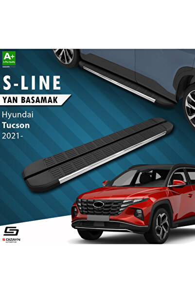 S Dizayn Hyundai Tucson 4 S-Line Krom Yan Basamak 173 Cm 2021 Üzeri A+ Kalite...