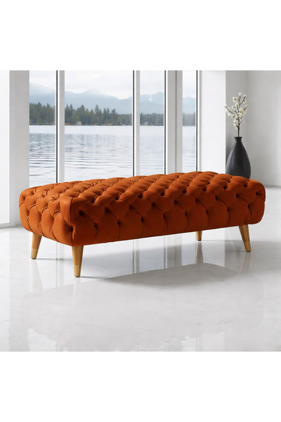 Smarto relax Swiss Style Puf, Babyface Kaplama, 110x45x40 cm, Pelastik Ayaklı...