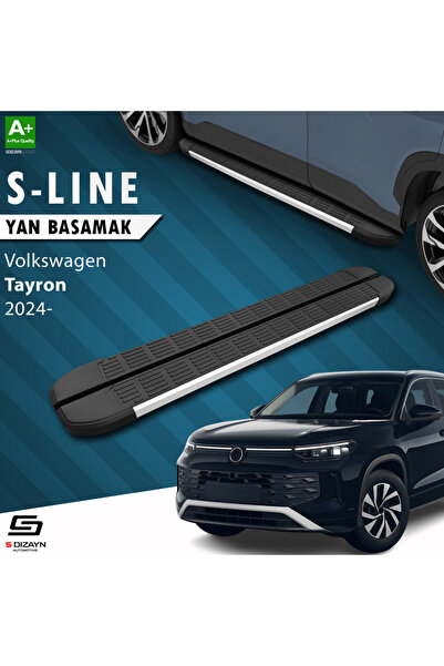 S Dizayn VW Tayron 2 S-Line Aluminyum Yan Basamak 193 Cm 2024 Üzeri A+ Kalite...