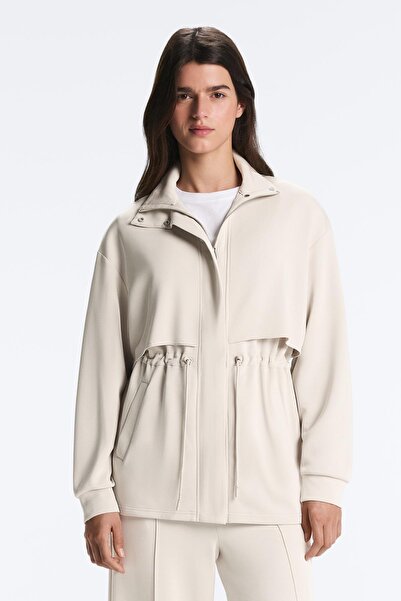 Oysho Yumuşak dokulu, modal cepli uzun ceket