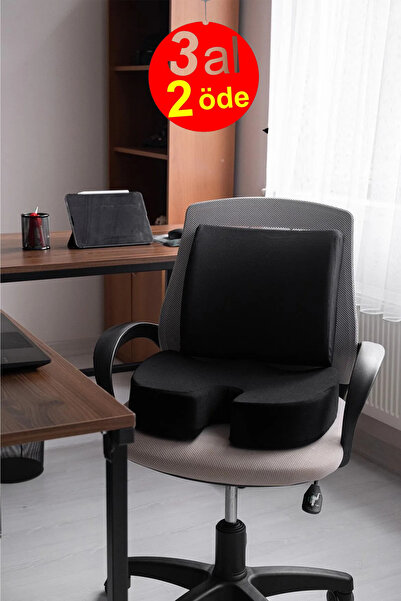 Viscomina Oturma Minderi Bel Yastığı Bel Destek Yastığı Ortopedik Visco Yastı...