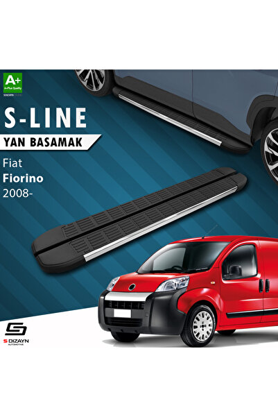 S Dizayn Fiat Fiorino S-Line Krom Yan Basamak 173 Cm 2008 Üzeri A+ Kalite FI-...