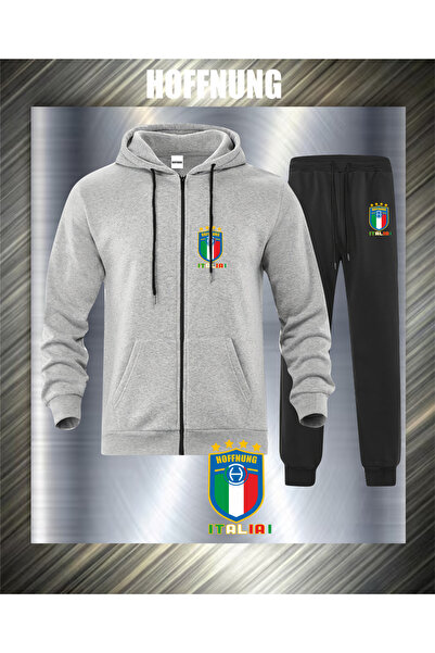 HOFFNUNG Unisex Men/Women Italia Unisex Hooded Oversize Elastic Leg Tracksuit...
