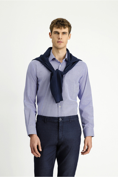 Kiğılı Cămașă în carouri din bumbac cu mânecă lungă