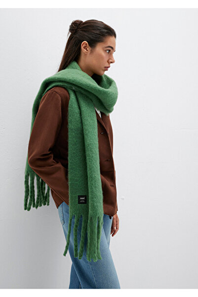 Mavi Eșarfă verde cu ciucuri 1912844-19133