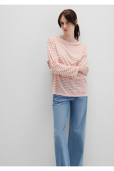 Mavi Πορτοκαλί ριγέ μπλουζάκι Loose Fit / Loose Relaxed Fit 1612664-90710