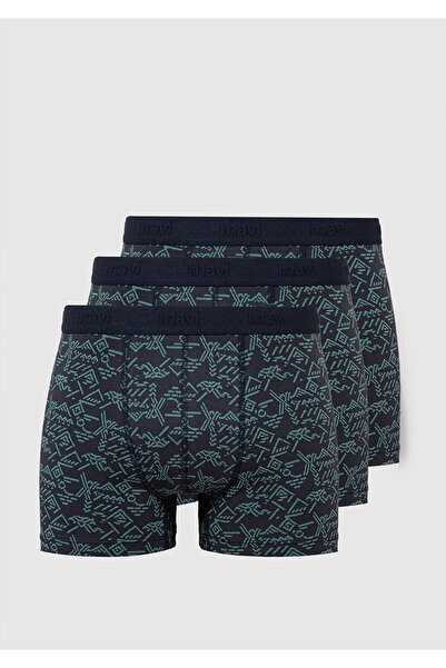 Mavi 3-Pack Printed Navy Blue Boxer 0912239-33648