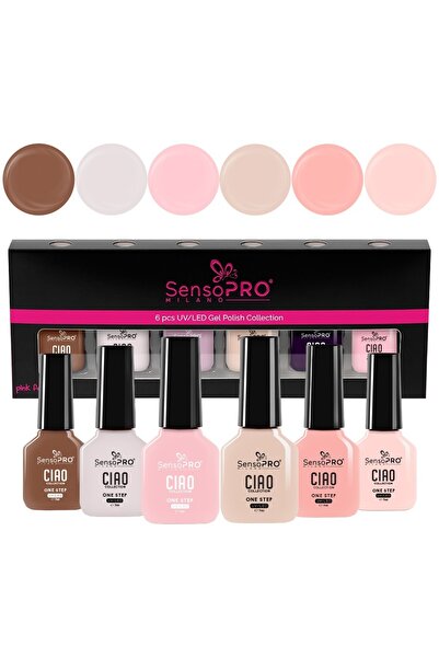 SensoPRO Milano Σετ 6 ημιμόνιμων βερνικιών νυχιών CIAO One Step 7ml SensoPRO ...