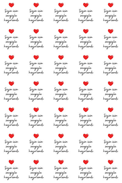 Bimotif 350 قطعة من الملصقات المخصصة للتغليف، تم تحضيرها من أجلك بحب