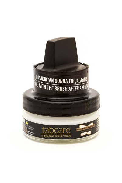 Fabcare 1001 Krem Deri Boya Cam Kavanoz 50 ml-Naturel