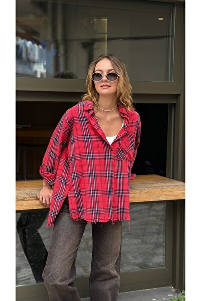 JANNA BUDAK BOUTİQUE Ekose Oversize Gömlek – Urban Street Style