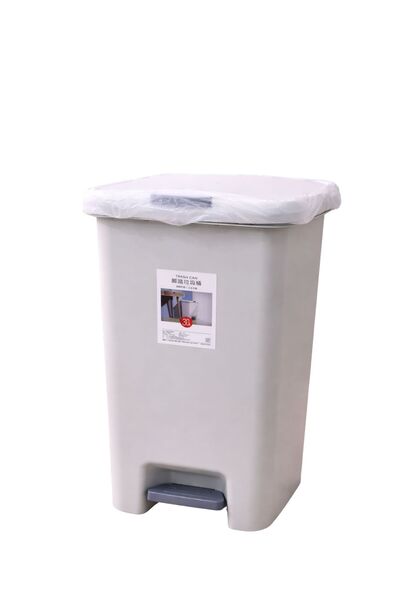 TSUMAB سلة مهملات تعمل بالقدم سعة 30 لترًا - سلة مهملات كبيرة تعمل بالقدم مع ...