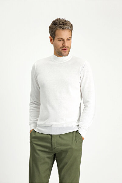 Kiğılı Half Turtleneck Regular Fit Cotton Cashmere Sweater