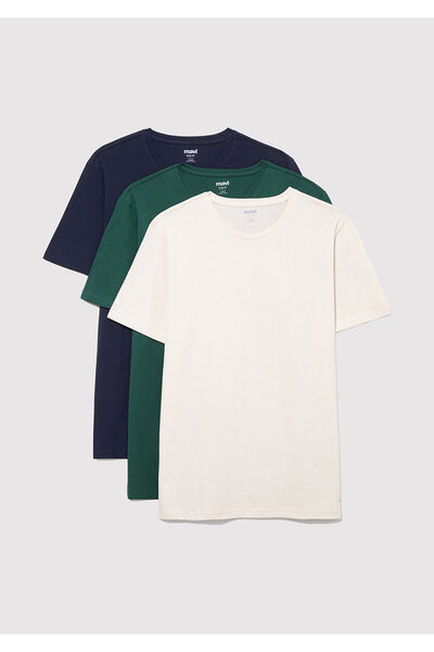 Mavi Ανδρικό μπλουζάκι 3-Piece Crew Neck Basic Slim Fit / Slim Fit0611784-70490